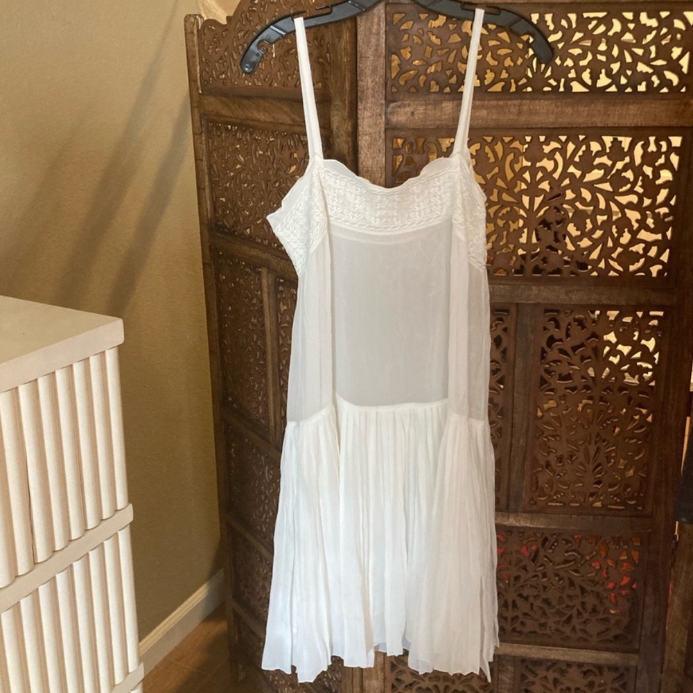 ISABEL MARANT | White Silk Mini Dress